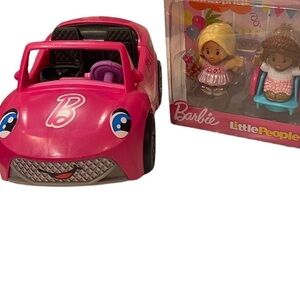 Fisher Price Barbie Little People Convertible and 2 New Little People Figures